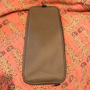 JCrew men’s tie travel bag - canvas and leather